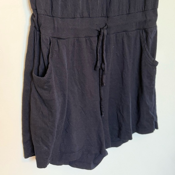 Michael Stars Black V-Neck Short Sleeve Romper in Size Medium - Picture 8 of 10